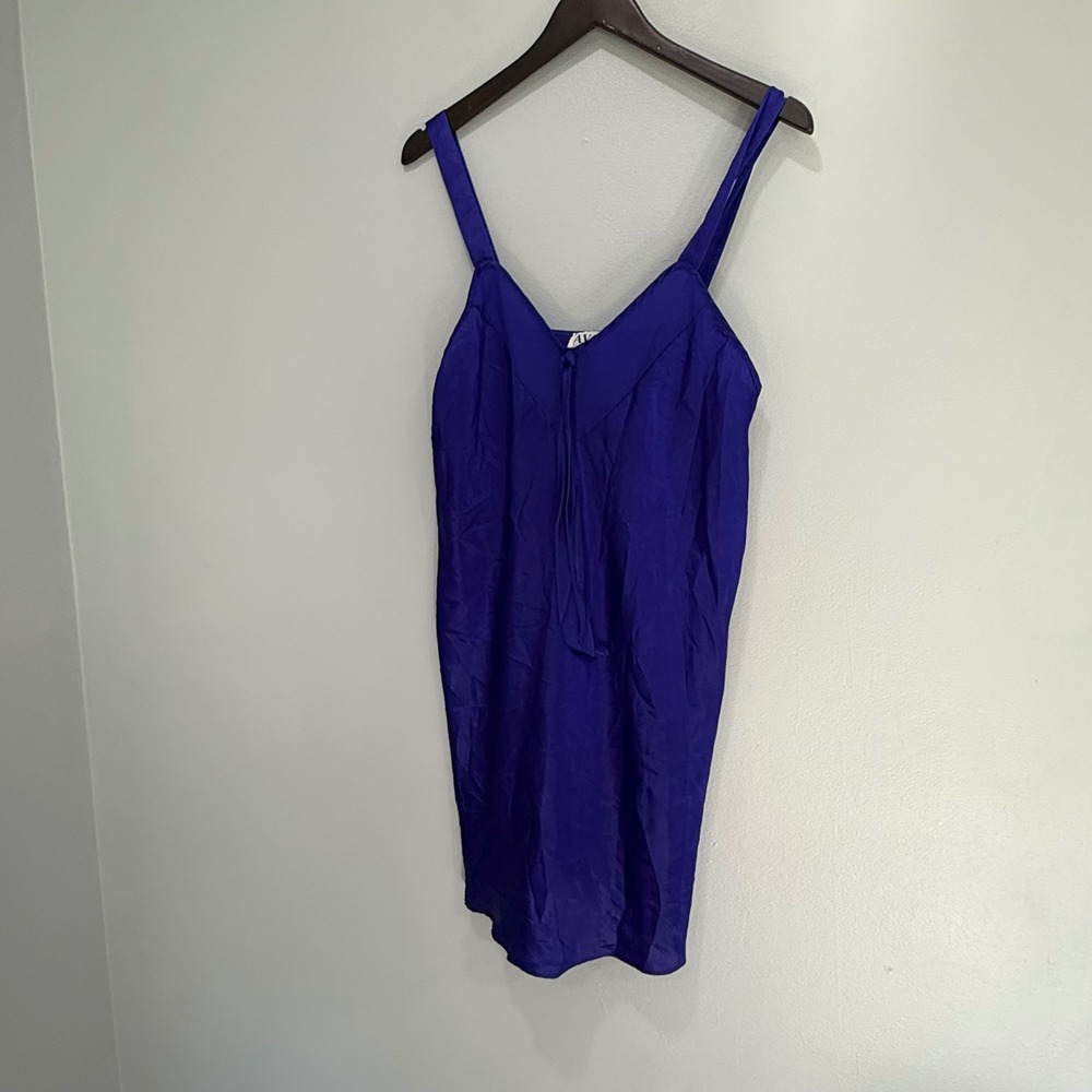 Avon‎ Style Women's Purple Sleeveless Mini lingerie Tie Detail